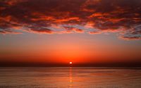 Red sunset wallpaper 2560x1600 jpg