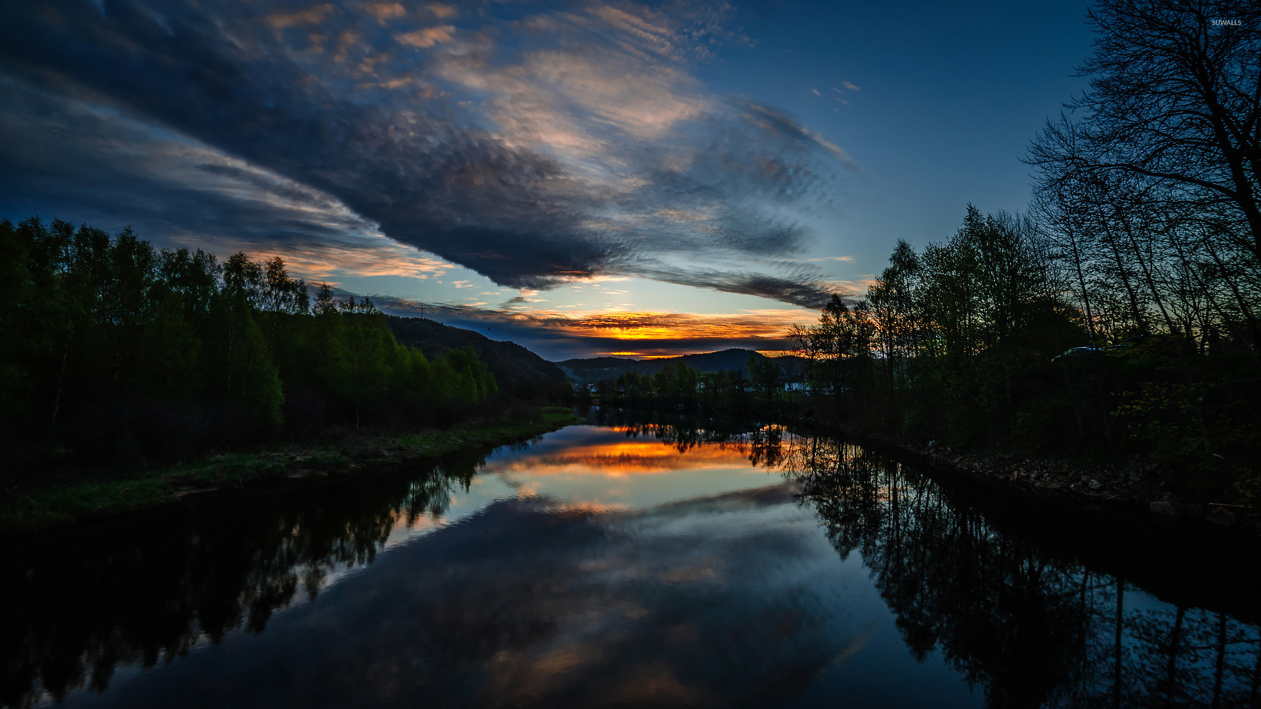 River Sunset Wallpaper Nature Wallpapers