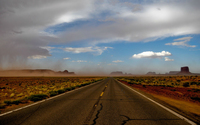Road towards a storm in the canyon wallpaper 1920x1200 jpg