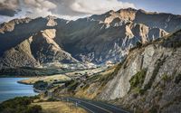 Rocky mountains in New Zealand wallpaper 1920x1200 jpg