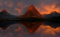 Rusty peak reflecting in the lake wallpaper 2560x1600 jpg