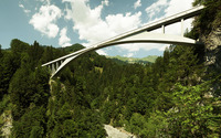 Salginatobel Bridge wallpaper 2560x1600 jpg