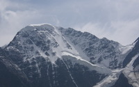 Snow on rocky mountain peak wallpaper 1920x1080 jpg