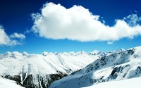 Snowy mountain top [2] wallpaper 1920x1080 jpg