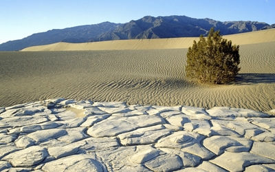Sunny day in Death Valley National Park wallpaper