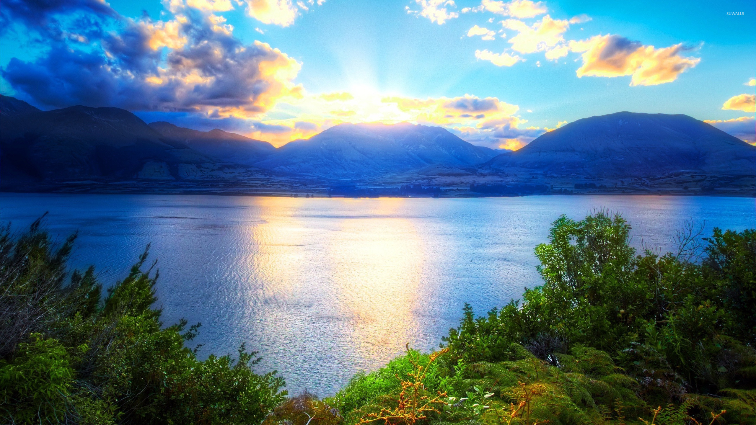 Sunrise Behind The Mountains 2 Wallpaper Nature Wallpapers 20802