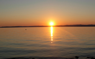 Sunset at Lake Balaton wallpaper
