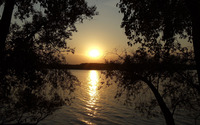 Sunset reflecting in the lake [3] wallpaper 3840x2160 jpg