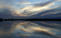 Sunset sky reflecting in the lake [2] wallpaper 1920x1200 jpg