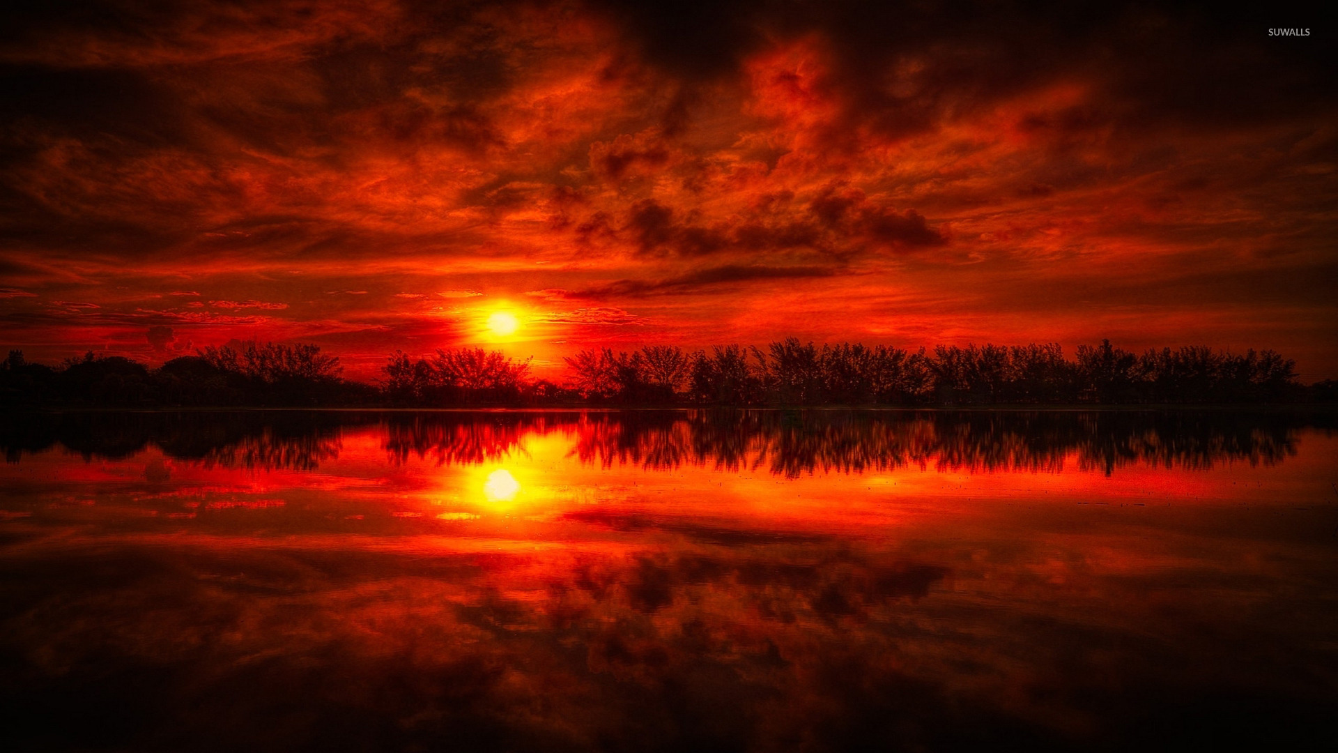 Superb red sunset wallpaper  Nature wallpapers  42256