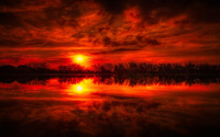 Superb red sunset wallpaper 1920x1080 jpg