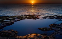 Superb sunset at the ocean wallpaper 2560x1600 jpg