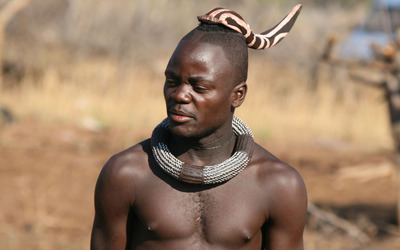 African tribe man Wallpaper