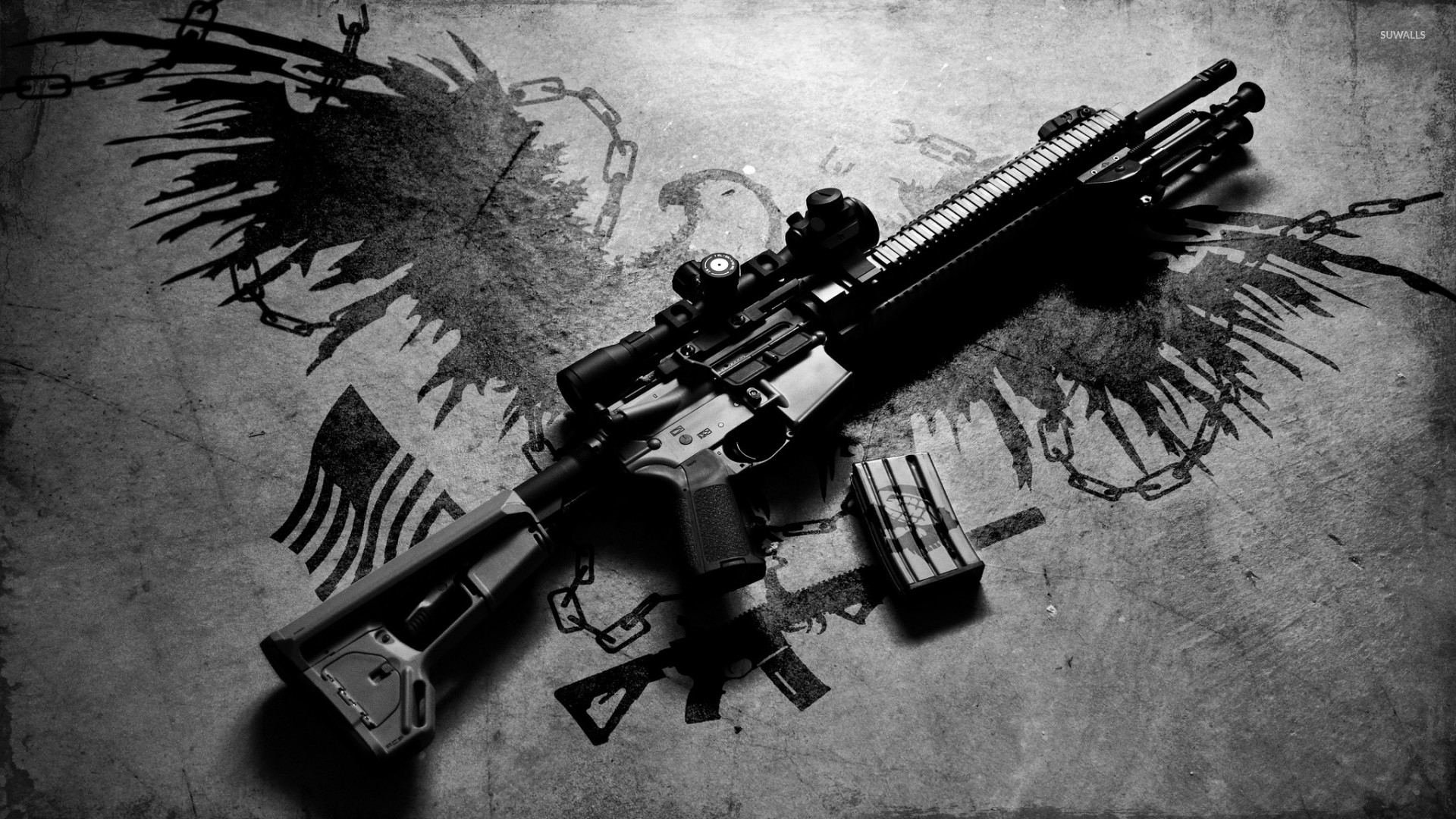 Ar 15 Rifle On The Ground Wallpaper Photography Wallpapers 54296 Images, Photos, Reviews