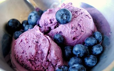 Blueberry ice cream wallpaper