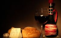 Cheese, bread and wine wallpaper 2560x1600 jpg