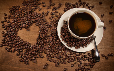 Coffee heart Wallpaper