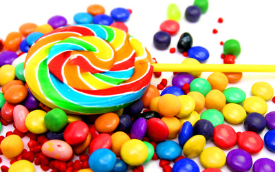 Colorful candy wallpaper