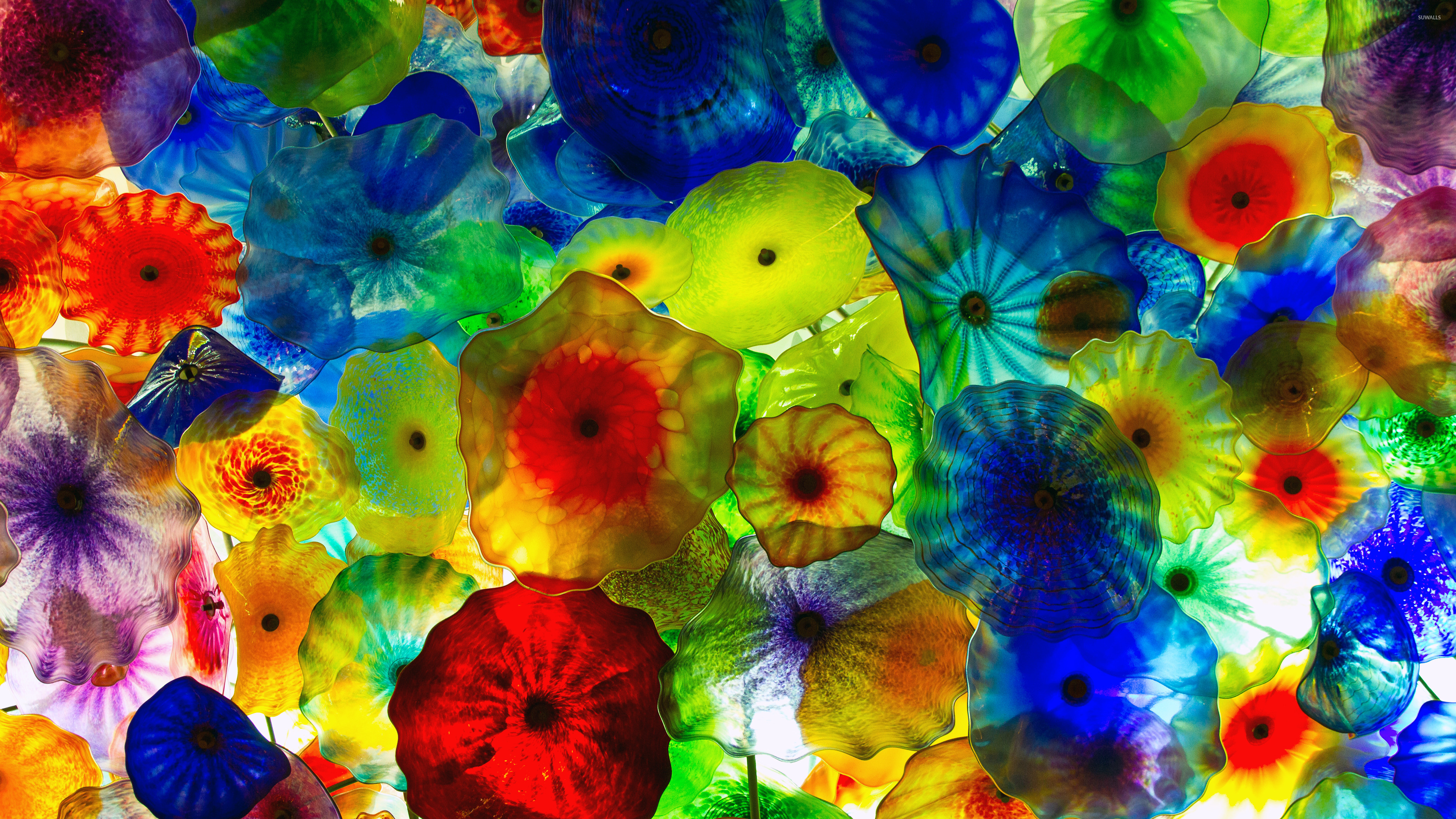 Colorful Glass Flowers Wallpaper Photography Wallpapers 38106