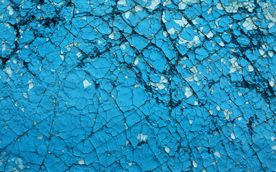Cracked blue wall wallpaper