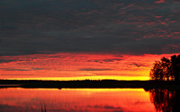 Lake sunset wallpaper 1920x1200 jpg
