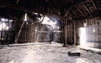 Light shines in the ruined barn wallpaper 1920x1200 jpg