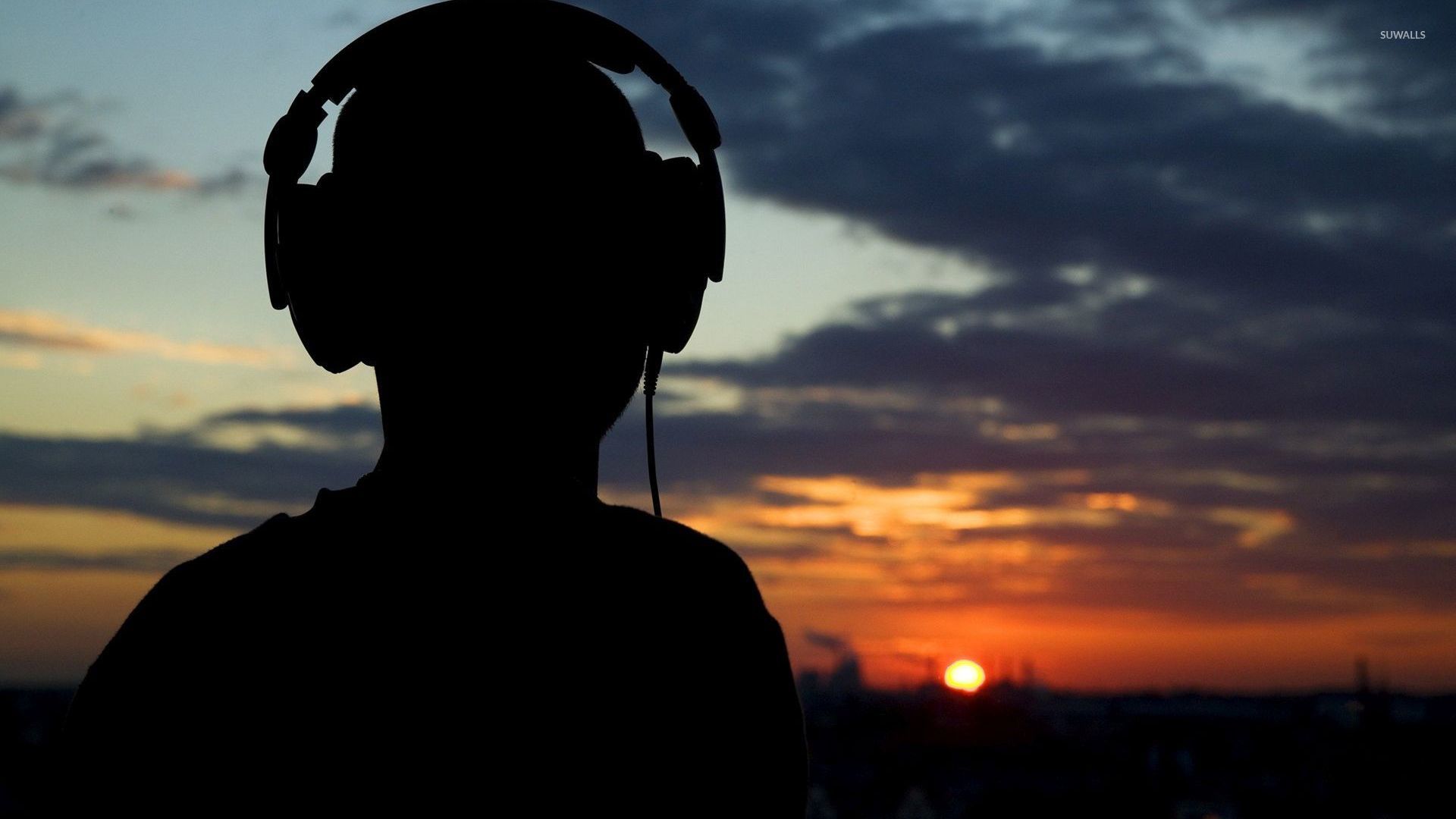 Listening To Music At Sunset Wallpaper Photography Wallpapers