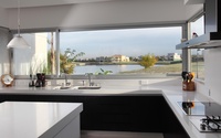 Minimalistic kitchen design wallpaper 2560x1440 jpg
