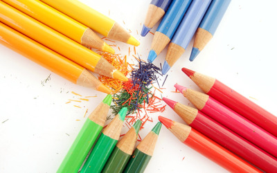 Multicolored pencils [2] wallpaper