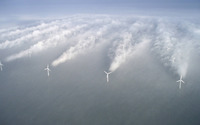 Off shore wind turbine, Denmark wallpaper 2880x1800 jpg
