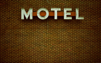 Old Motel sign wallpaper