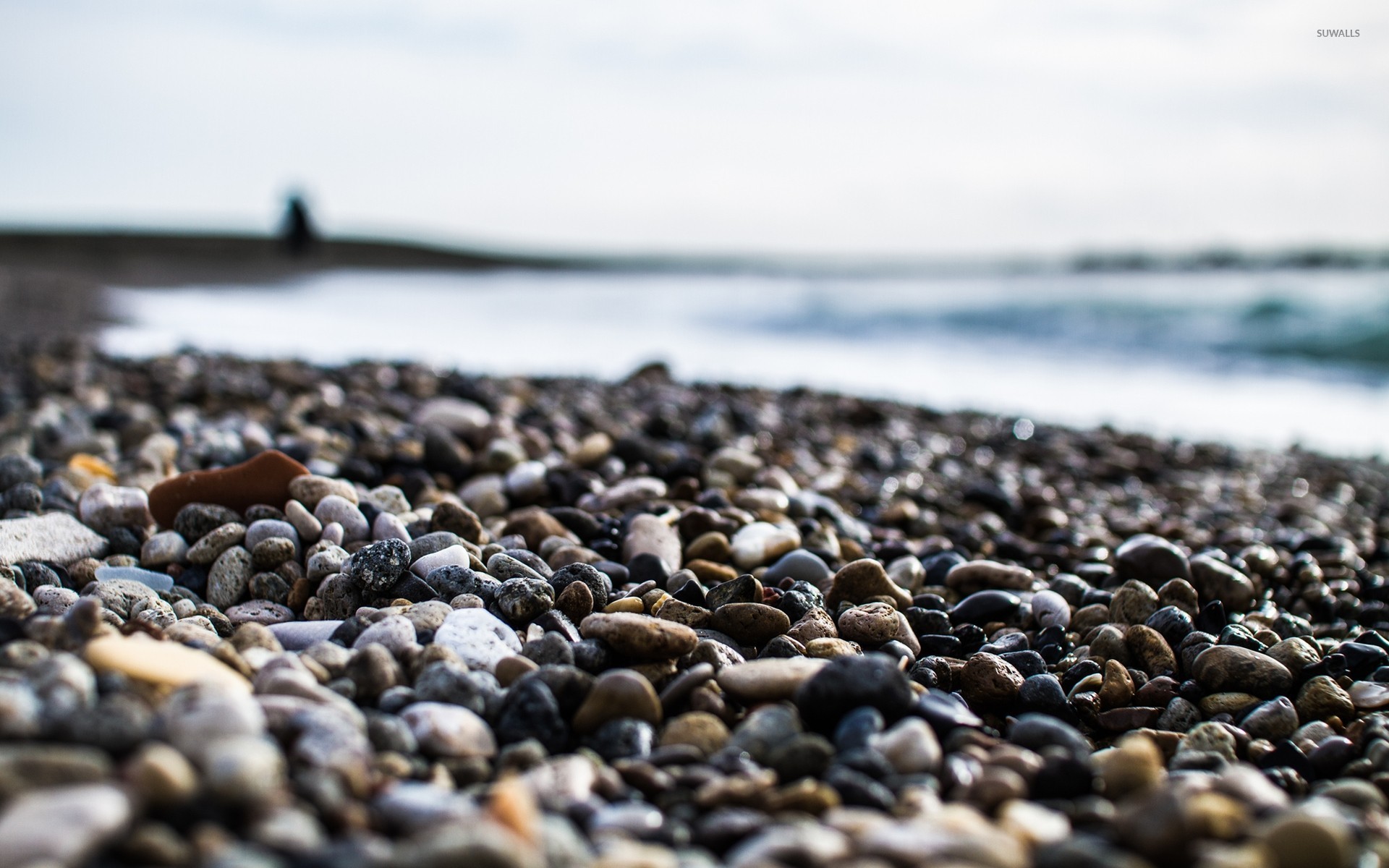 Pebbles on the beach wallpaper - Photography wallpapers - #21948