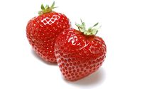 Perfect strawberries close-up wallpaper 1920x1200 jpg