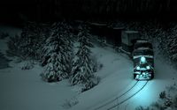Train in the winter night wallpaper 1920x1080 jpg