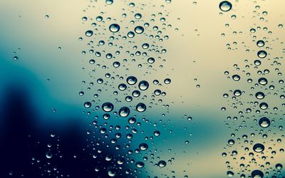 Water drops on the window Wallpaper