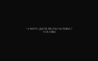 A witty quote proves nothing wallpaper 3840x2160 jpg