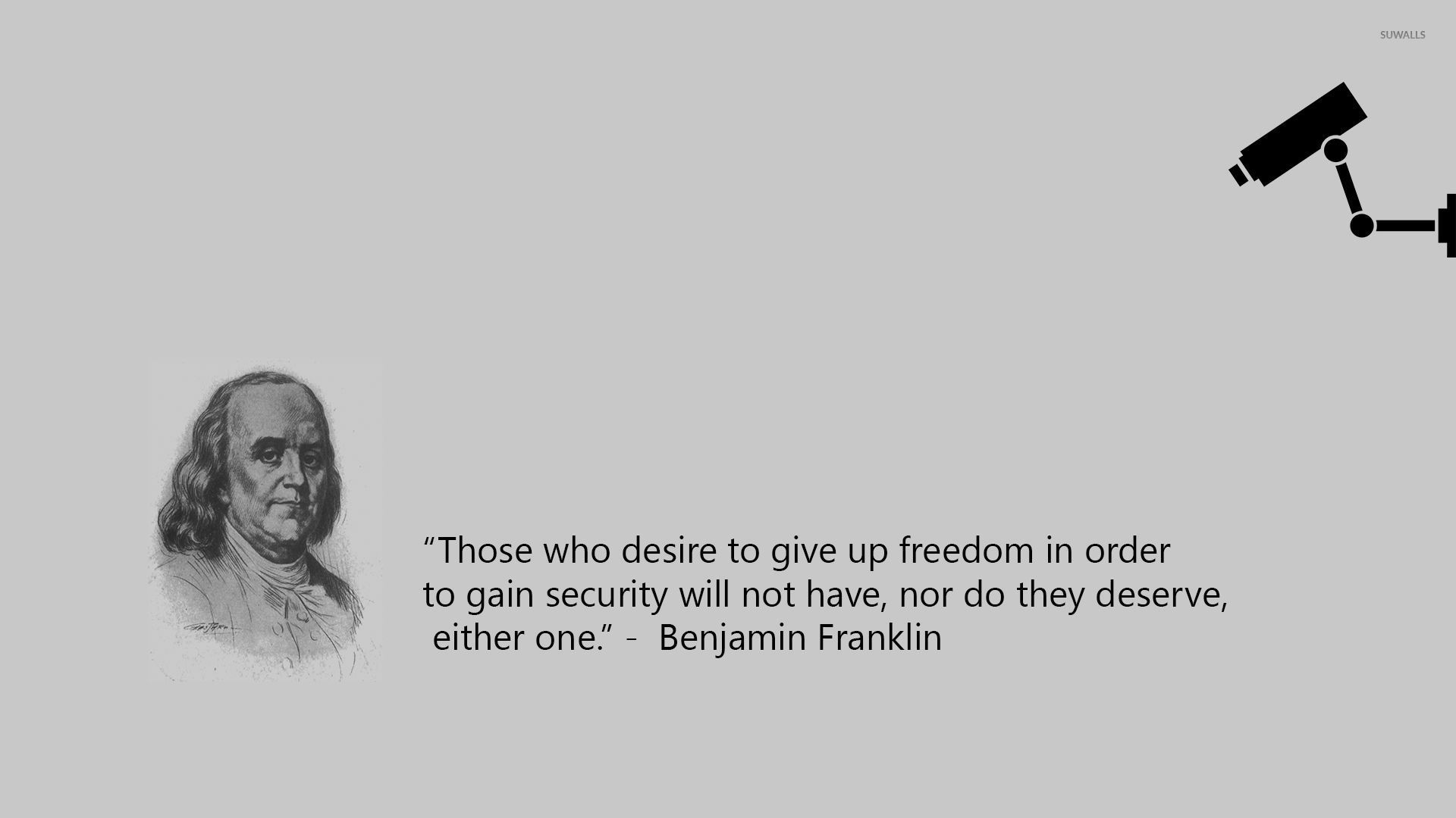 Freedom vs. security wallpaper - Quote wallpapers - #31393