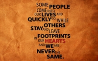 Some people come into our lives and quickly go wallpaper 2560x1600 jpg