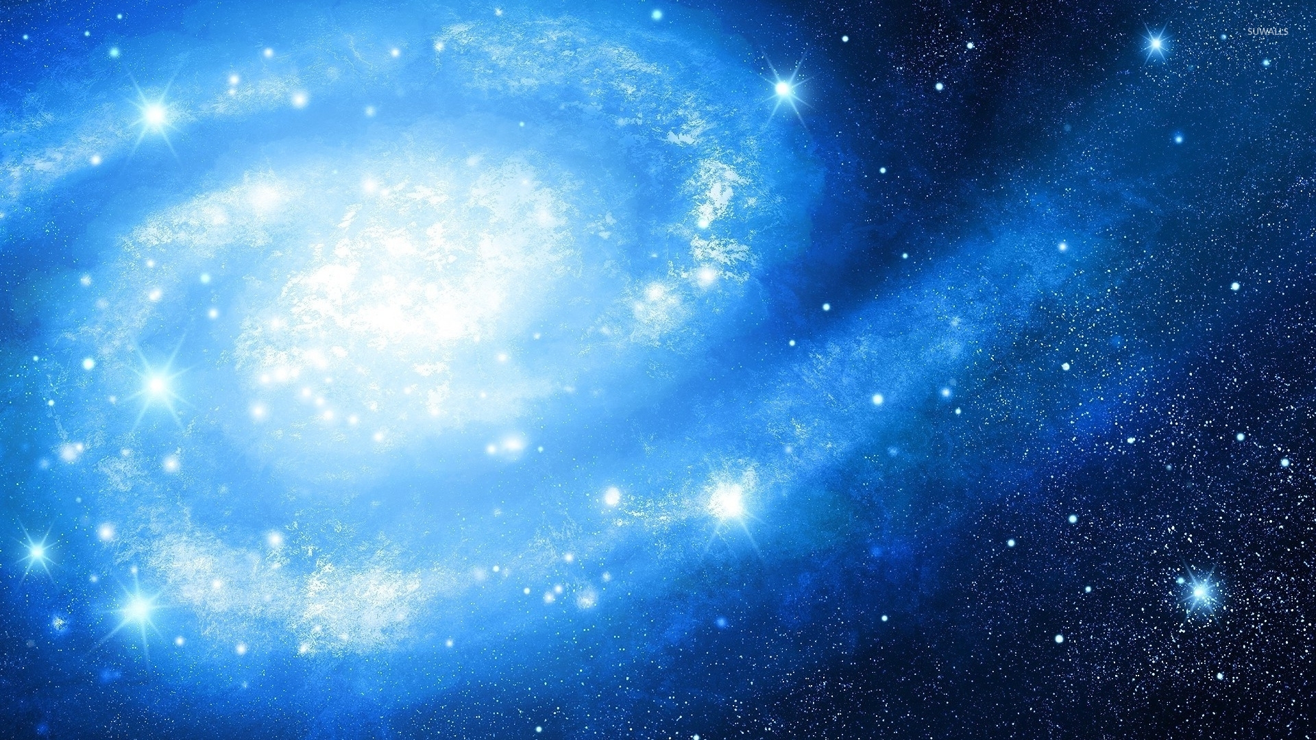 Beautiful blue galaxy wallpaper - Space wallpapers - #48592