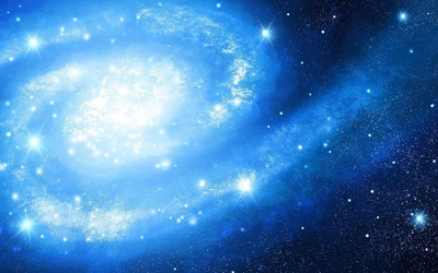 Beautiful blue galaxy Wallpaper