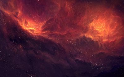 Firey nebula wallpaper