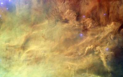 Golden nebula wallpaper