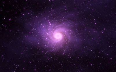 Purple spiral galaxy Wallpaper