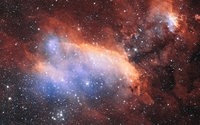 Red nebula [2] wallpaper 3840x2160 jpg