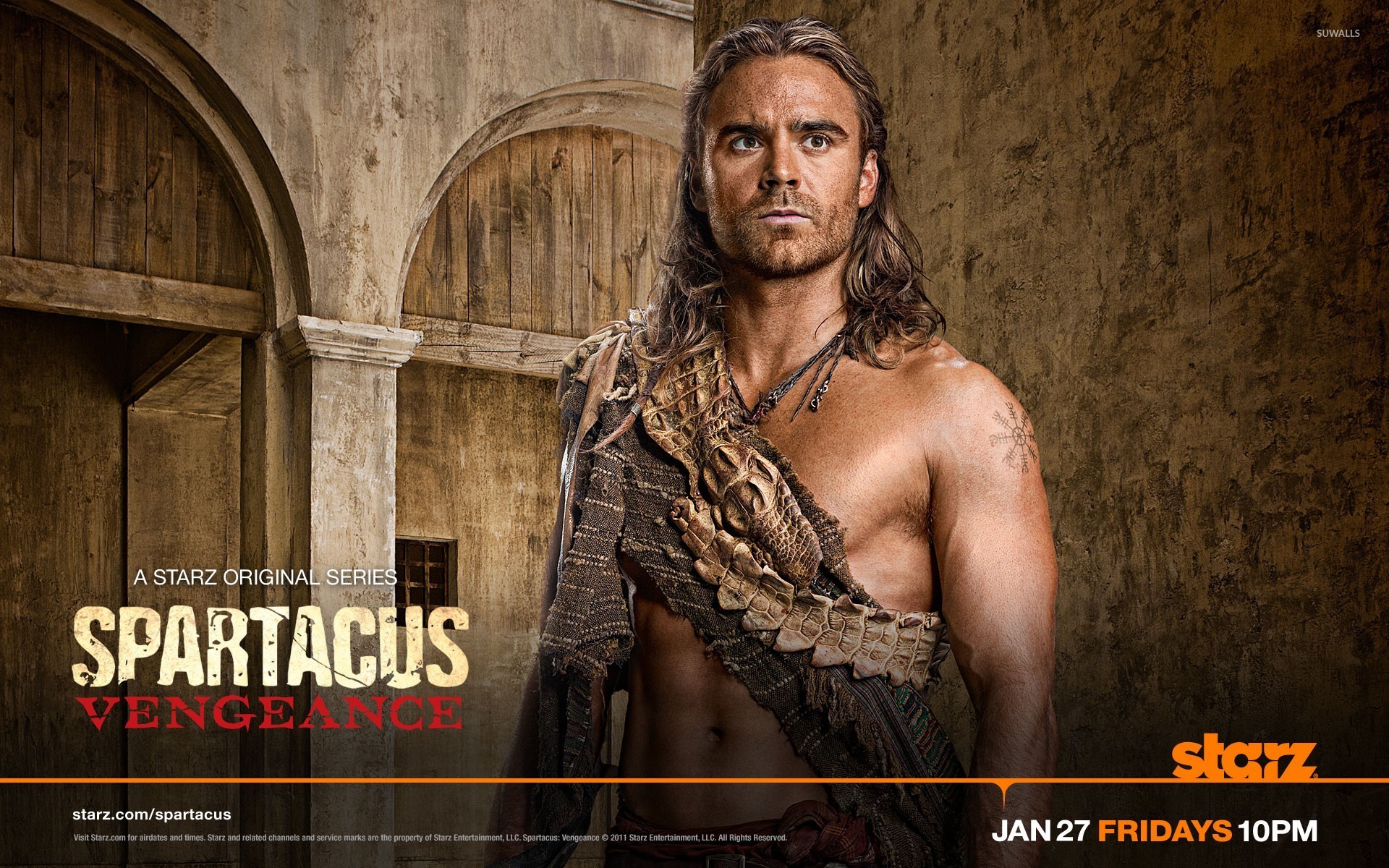 Gannicus Spartacus Vengeance Wallpaper Tv Show Wallpapers