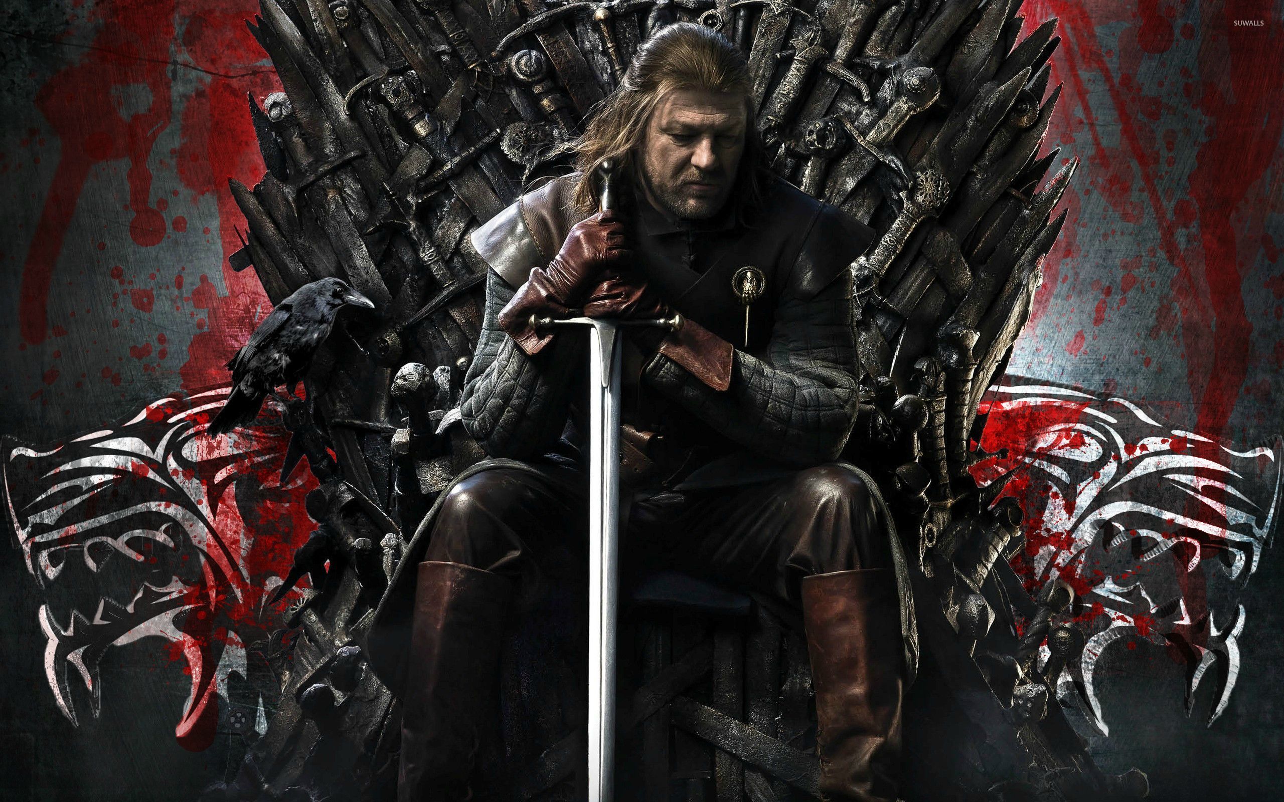 Gaming throne. Эддард Старк трон. Эддард Старк Железный трон. Эддард Старк на троне. Нед Старк на Железном троне.