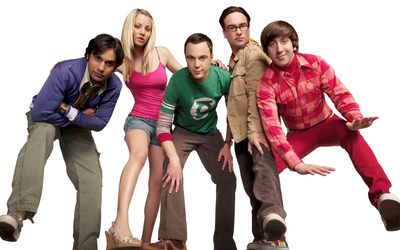 The Big Bang Theory main characters wallpaper