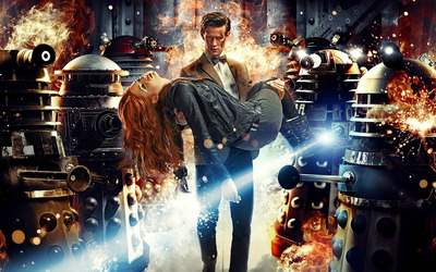 The Doctor and Amy Pond - Doctor Who wallpaper