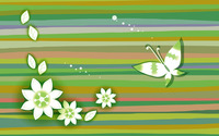 Butterfly and flowers [2] wallpaper 1920x1200 jpg