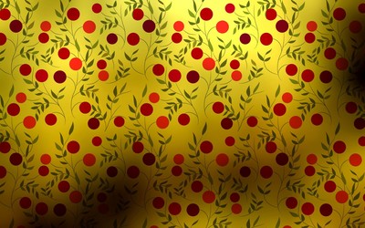 Cherry pattern wallpaper